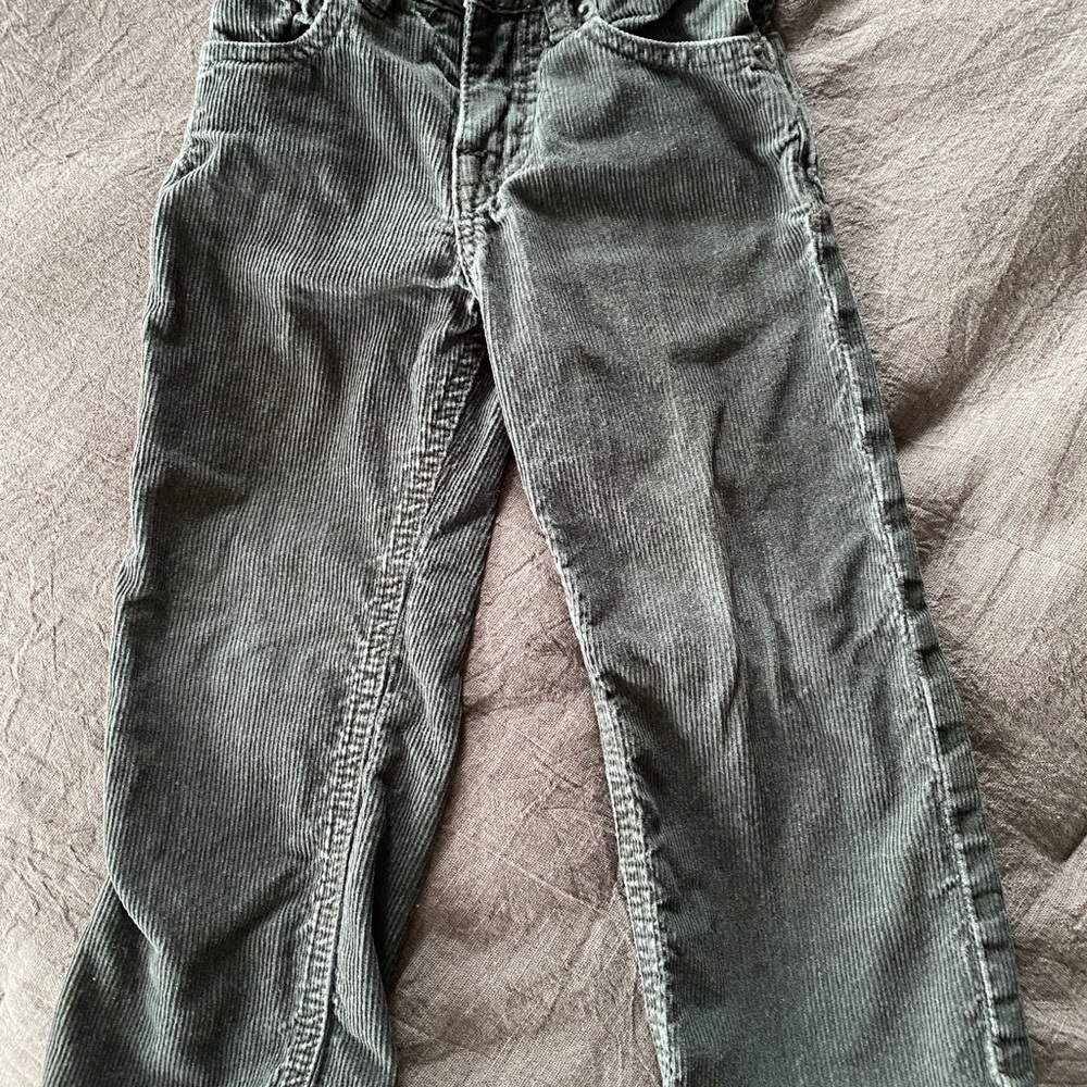 Volcom Kids Corduroy Pants 2T Gray Green Straight Leg Toddler Boy